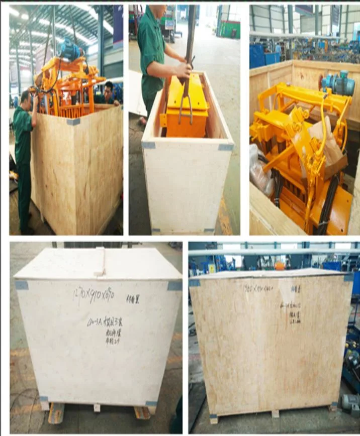 Mobile Cement Block Making Machine Price in China Qt40-3A Brick Machine Manuel