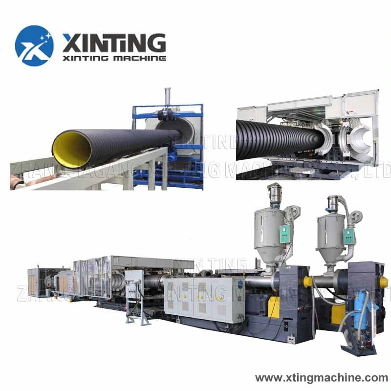 Plastic Twin/Single Extruder/Extrusion PVC PE PPR PP HDPE Pipe/Profile Water/Gas /Drainage/Electric Conduit Supply Manufacturing Making Production Line