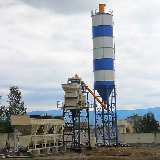 Hzs25/ 35/50/60/75/90/120 M3 Concrete Mixing Plant Machine From Manufacturer
